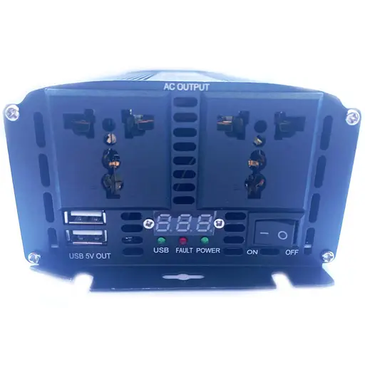 Инвертор напряжения Bei Long Power Inverter 024 c 12V на 220V 6000W модифицированная синусоида Black, 2 розетки, 2 USB (11065) - фото 4