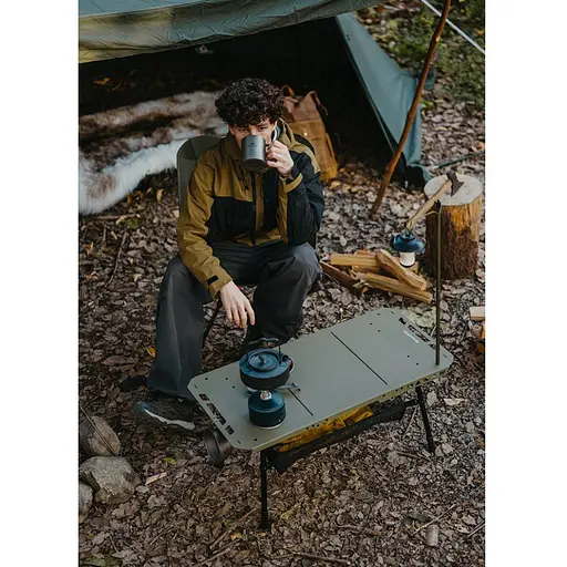 Складаний стіл Naturehike CNK2450JJ025, 80х40 см, алюміній, оливковий - фото 8