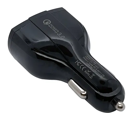 Автомобильное зарядное устройство XON UniLink QC3.0 + 2 x 5V/3.1A Black (CU003A30QB 3432) - фото 5