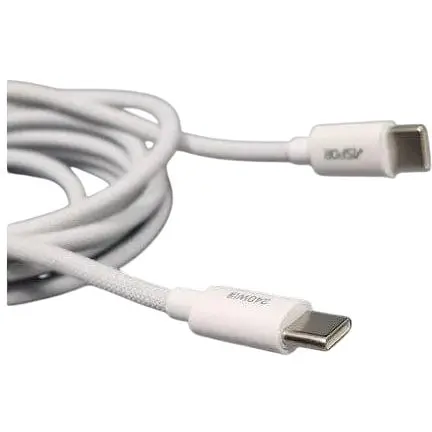 Швидкісний кабель Aspor A013 usb-c to usb-c 240 Вт 2 м білий