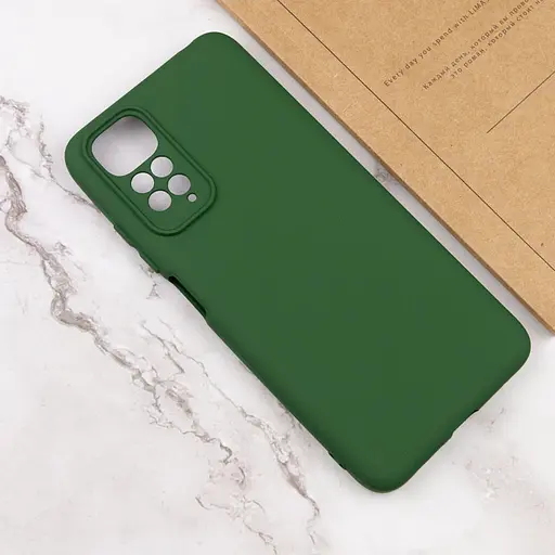 Чохол Silicone Cover Lakshmi Full Camera (AAA) для Xiaomi Redmi Note 11 (Global) / Note 11S Зелений / Cyrus Green - фото 4