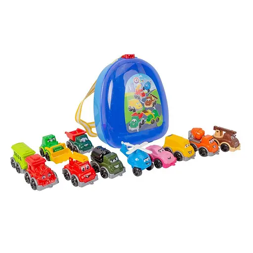 Игрушка "Транспорт Мини" ТехноК 9253TXK 11 машинок - фото 1