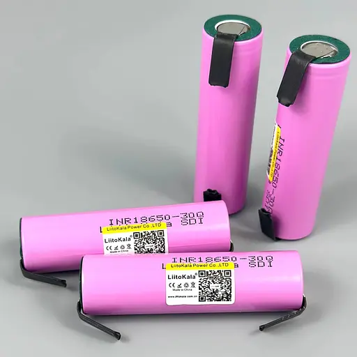 Аккумулятор с контактами для пайки LiitoKala 30Q-N 18650 3000 mAh Розовый - фото 2