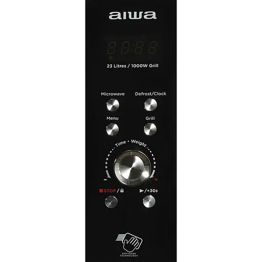 Микроволновая печь AIWA NAMICOOK CRYSTAL23 MW-230DG/BK 23л/800Вт/гриль/ Child LOCK//черная - фото 8