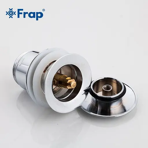 Донний клапан Frap F60, автомат, 1 1/4", хром, Хром - фото 4