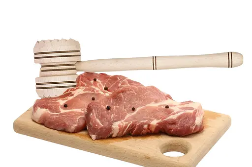 Молоток для відбивання м'яса круглий дерев'яний 30 см, Woodly 84224 - фото 2