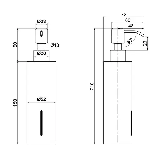 Дозатор для рідкого мила Qtap Liberty CRM 1152-1, Хром - фото 2