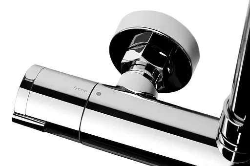 Душова система Corsan Lugo хром з термостатом та виливом CMN016TCH, Хром - фото 11