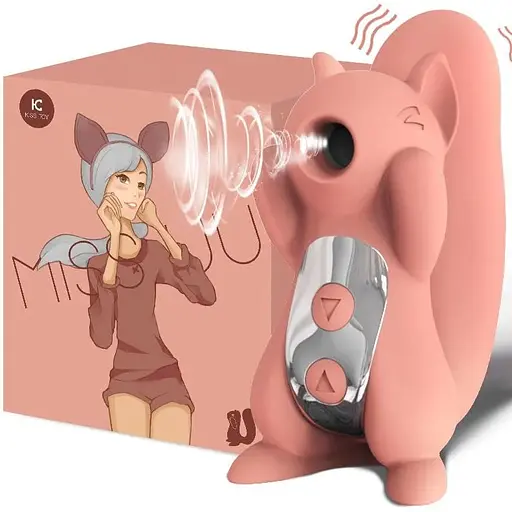 Вакуумный стимулятор с вибрацией KisToy Miss Orange - фото 4