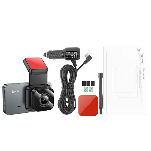 Відеореєстратор Hoco DV9 3-inch screen driving recorder Metal gray - фото 6