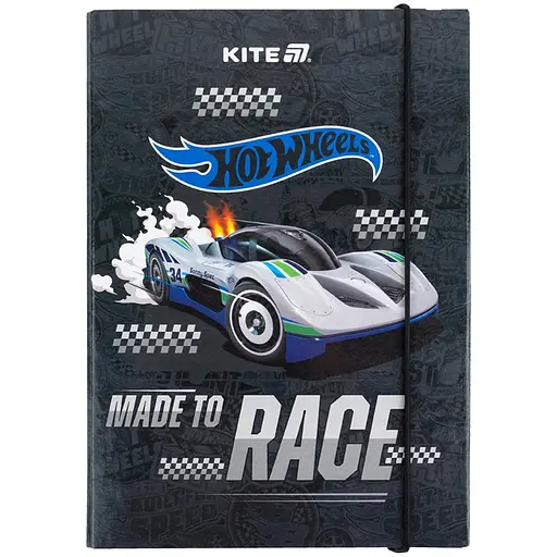 Папка для зошитів Kite Hot Wheels В5 на гумці (HW25-210-1)