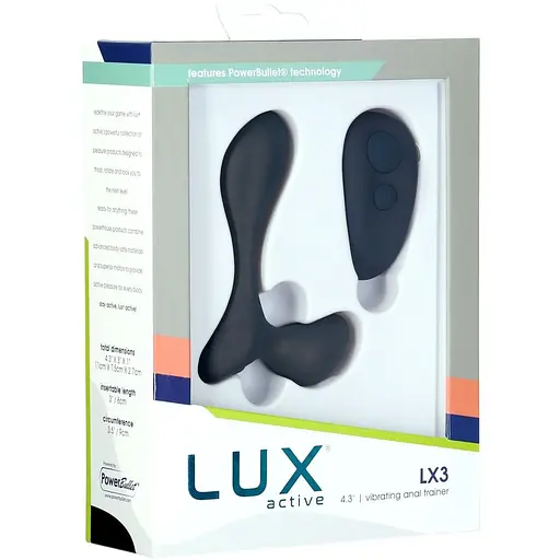 Вібромасажер простати Lux Active LX3 Vibrating Anal Trainer пульт ДК - фото 5