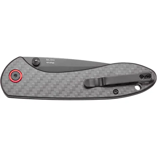 Ніж CJRB Feldspar Black Blade Carbon Fiber - фото 4