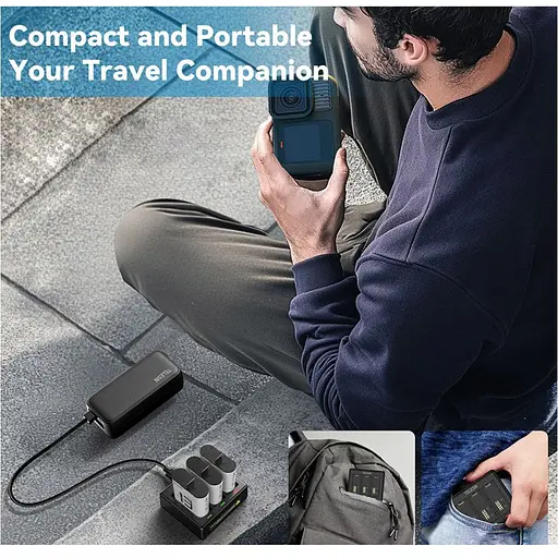 Зарядное устройство Telesin S0-BCG-12-TGP для GoPro HERO13 [124460] - фото 6