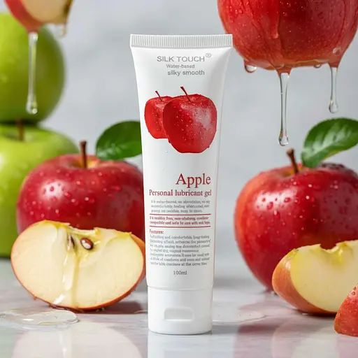 Інтимний гель-лубрикант зволожуючий Silk Touch з ароматом яблука 100 мл - фото 1
