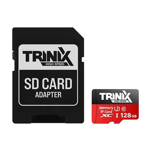 Карта пам’яті Trinix 128GB miсroSDXC з SD-адаптером U3 V30 A1 (90-00036)