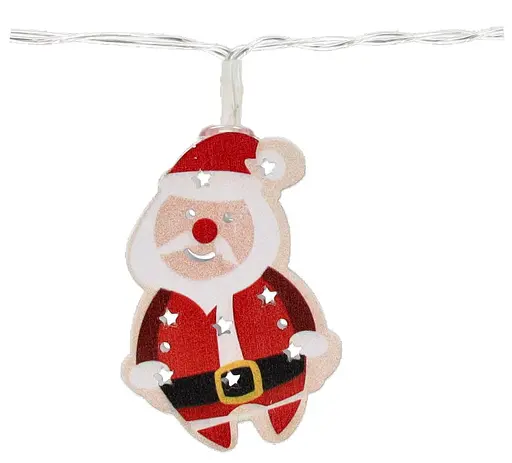 Гирлянда Chomik Новогодние атрибуты 10LED теплый белый на батарейках (LED4024) - фото 8