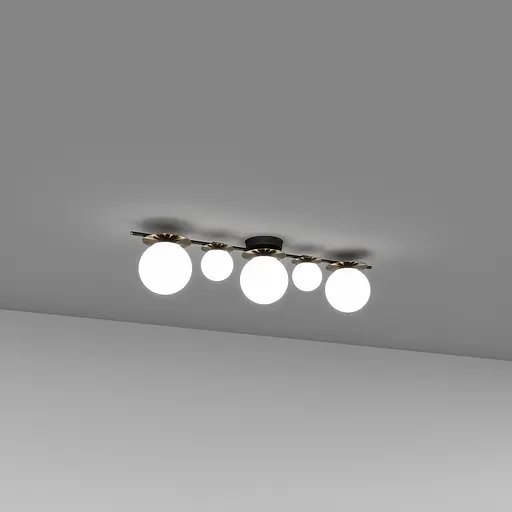 Стельовий світильник SV0026-5P BK+GD - фото 1