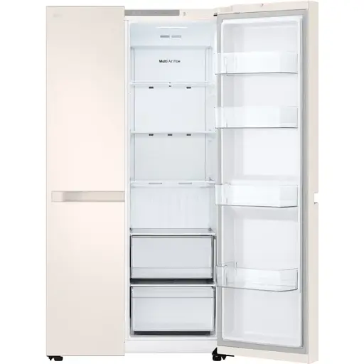 Холодильник LG SBS 179x91х74 холод.отд. 422 л мороз.отд. 236 л 2дв. А+ NF инв. диспл внутр. бежевый - фото 3