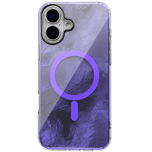 Чохол Epik TPU Shiny Mountain MagFit для Apple iPhone 16, 6.1 Purple - фото 1