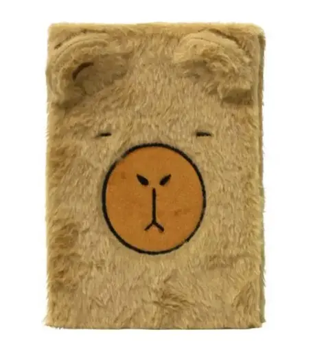 Блокнот хутряний Капібара 5245, А5, 80 аркушів, клітинка