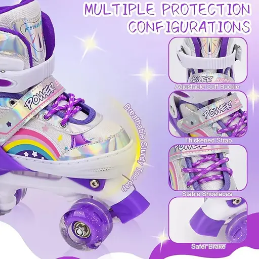 Ролики детские LOKJIJI размер М Регулируемые - фото 2