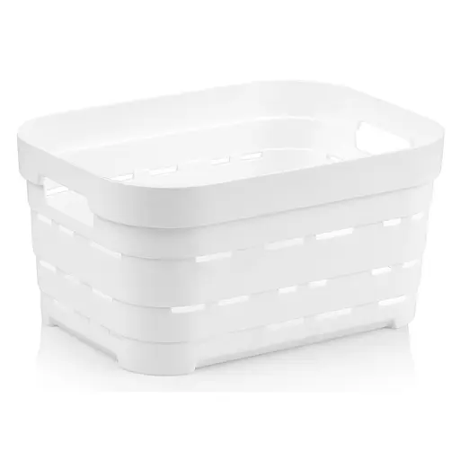 Корзина Idea Home Pyramid без крышки 10.8 л 36x24x16 см белая (00616 White)