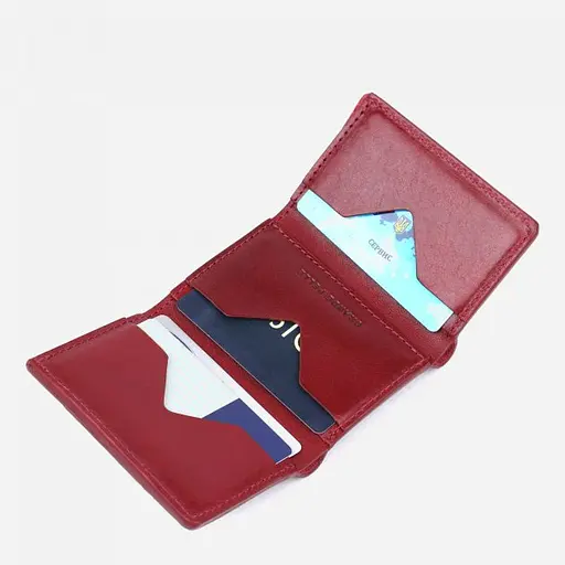 Женское кожаное портмоне Grande Pelle 8х10х2 см acs0024484 - фото 4