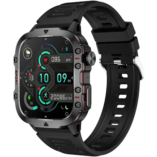 Смарт-часы Lige Smart Expert Nano Rubber 2 ремешки черные (3204)