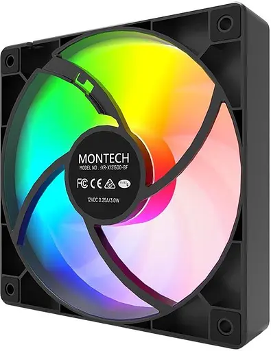 Вентилятор MONTECH 120MM GF120 PWM BLACK (GF120 PWM BLACK) - фото 3