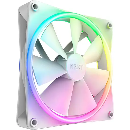 Вентилятор NZXT F140RGB Duo - 140mm Dual-sided RGB Fan - Single Pack (White) (RF-D14SF-W1) - фото 1
