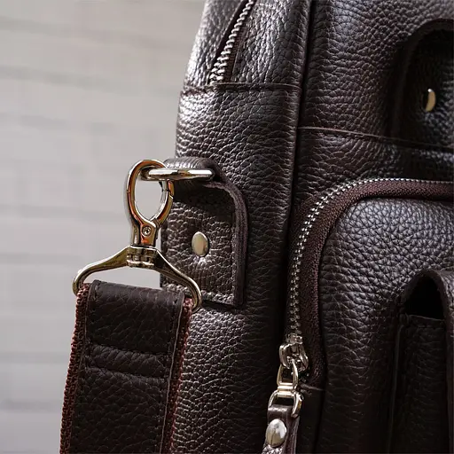 Чоловіча шкіряна сумка SHVIGEL 25х33х7 см sum0012853 - фото 10