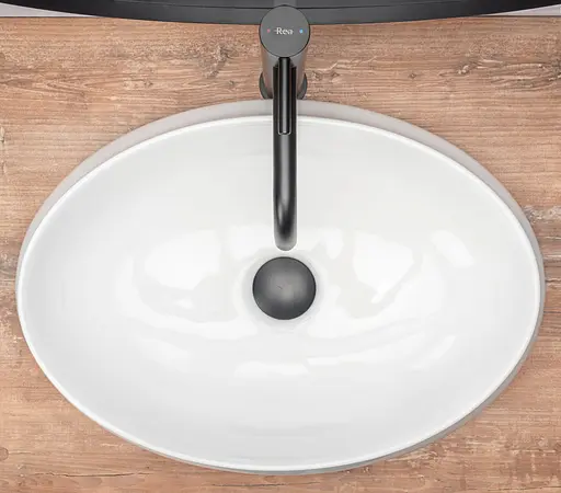 Умивальник Rea Angela накладний білий REA-U9634, Білий - фото 3