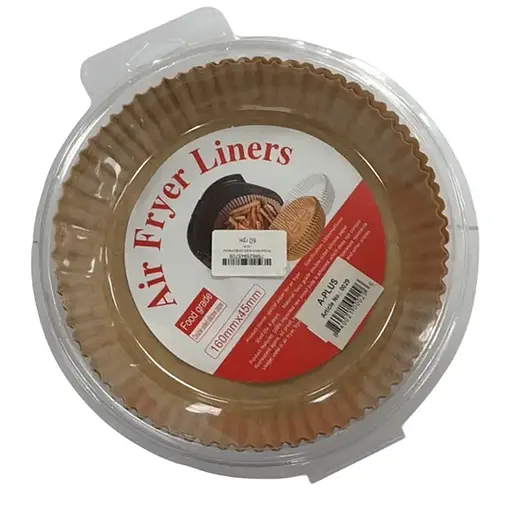 Бумажные вкладыши круглые для аэрофритюрницы Air Fryer Liners 50 шт термостойкие 160×45 мм Коричневый - фото 1
