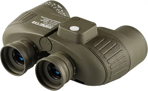 Бинокль морской Admiral 7x50 Military floating compass reticle Зеленый - фото 2