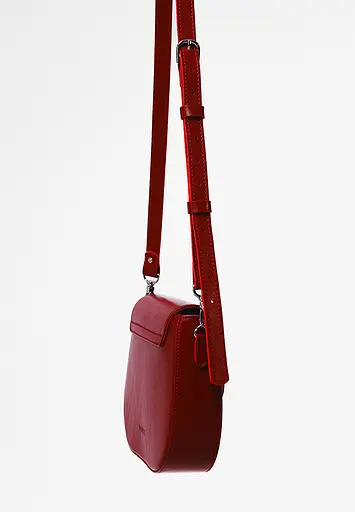 Жіноча шкіряна сумка Naomi червона - фото 4