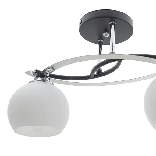 Люстра Brille стельова для передпокою E27 60W BK (LK-657C/2) - фото 4