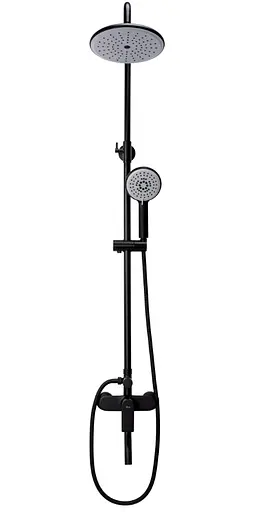 Душова система Rea Verso Black з виливом REA-P9145, Чорний матовий - фото 3