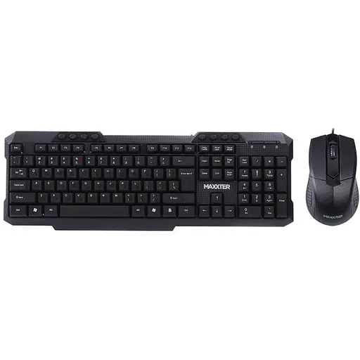 Комплект (клавиатура + мышка) Maxxter KMS-CM-02-UA USB Black