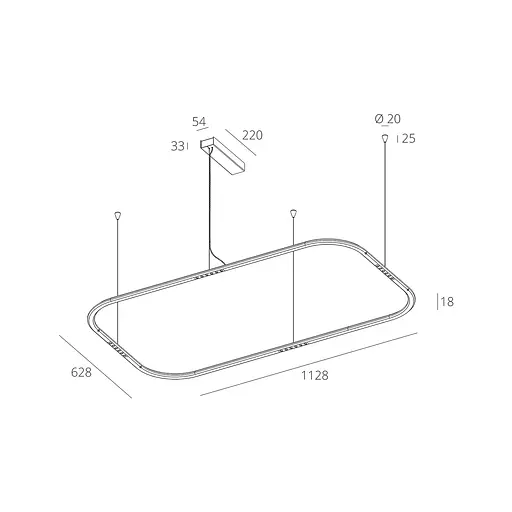 Підвіс RGL7785 25W BK 3000K - фото 2