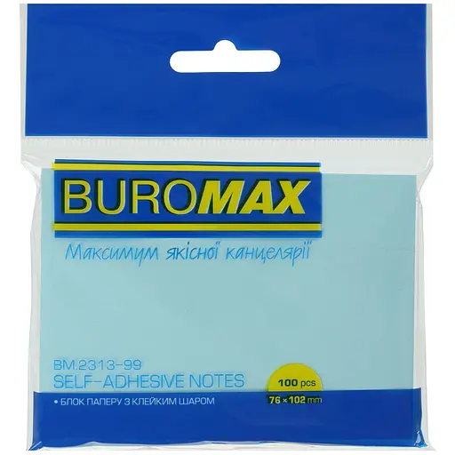 Блок бумаги для заметок Buromax Pastel с клейким слоем 76х102 мм 100 листов в ассортименте (BM.2313-99) - фото 3