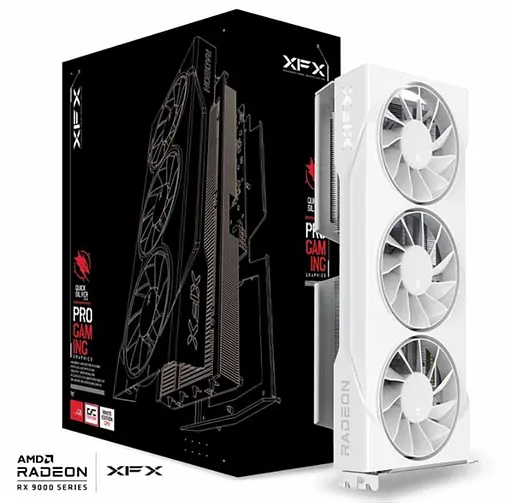 Відеокарта XFX AMD Radeon RX 9060 XT 16GB Swift OC White Triple Fan Gaming Edition (RX-96TS316W7) (GDDR6, 128 bit, PCI-E v5.0 x16) - фото 5
