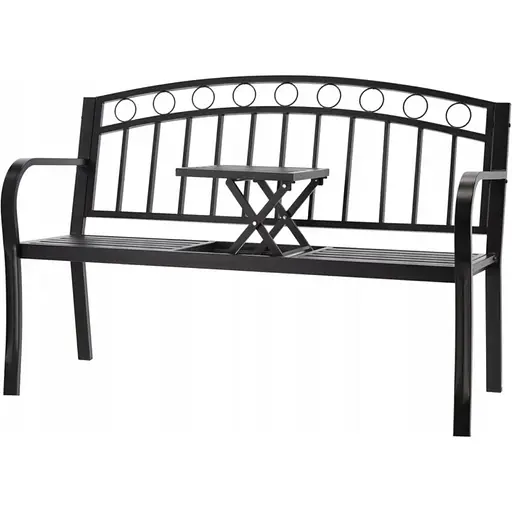 Скамейка садовая Chomik Garden Line DUO с раскладным столиком - фото 3