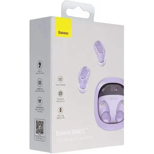 Беспроводные наушники Baseus Bowie WM02+ TWS purple - фото 2