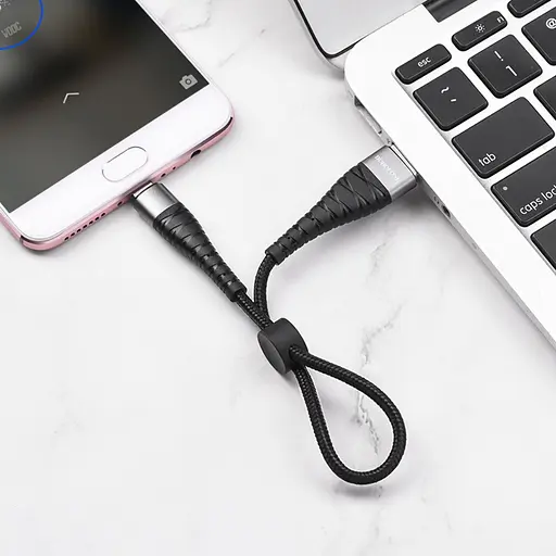 Кабель Borofone BX32 USB to MicroUSB 0.25 м чорний