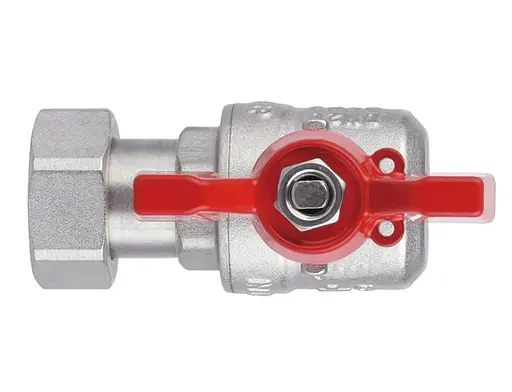 Кран шаровой Thermo Alliance Forte 1/2" ВН угловой, PN40, с накидной гайкой, бабочка SF224W15 - фото 2