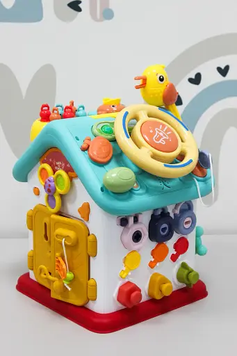 Бізіборд-будиночок 62638 "WToys" Розвиваючий ігровий центр з озвученням українською мовою - фото 2