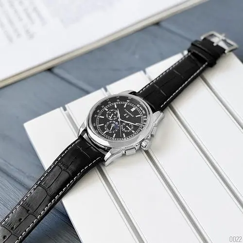 Наручний годинник чоловічий 319 Чорний-Срібний-Чорний Forsining acs0031394 - фото 4