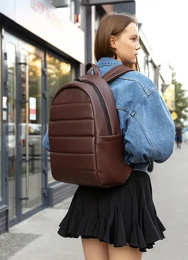 Жіночий рюкзак Sambag Zard LRT шоколадний 46 х 28 х 13 см (25088020) - фото 4