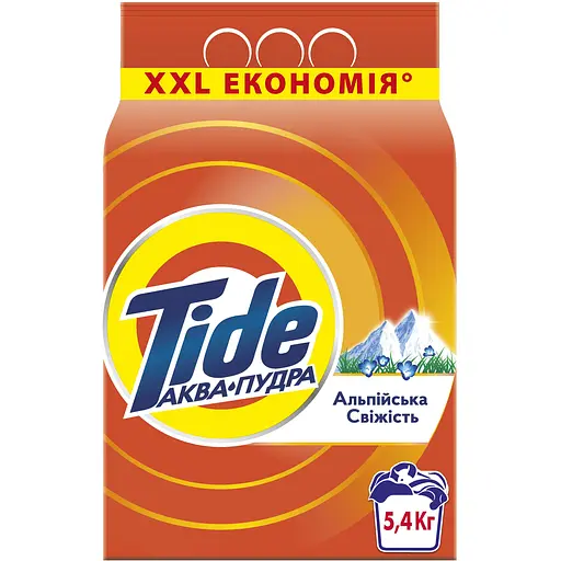 Стиральный порошок Tide Аква-Пудра Альпийская свежесть 5.4 кг